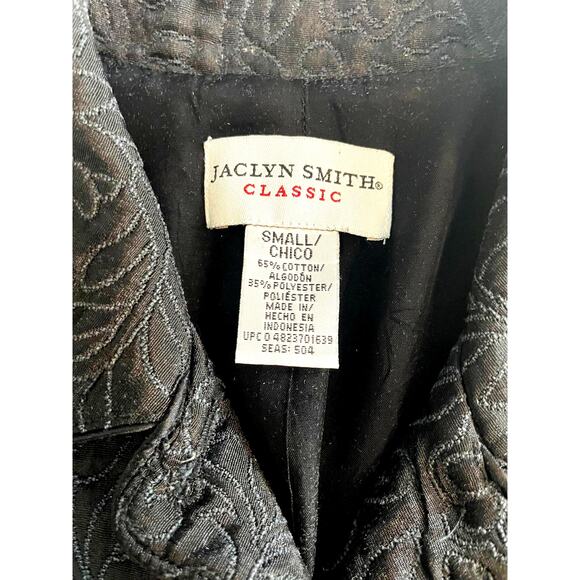 JACLYN SMITH CLASSIC BLAZER, SIZE SMALL, EMBROIDERED - Picture 4 of 9